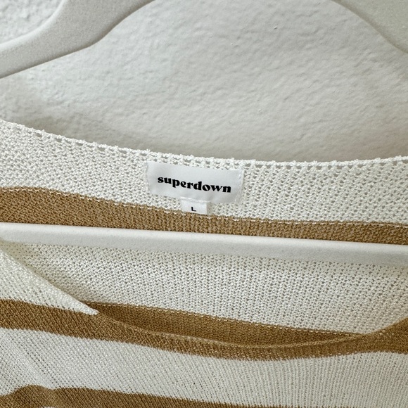 NEW Superdown Striped Sweater BROWN - Picture 9 of 9